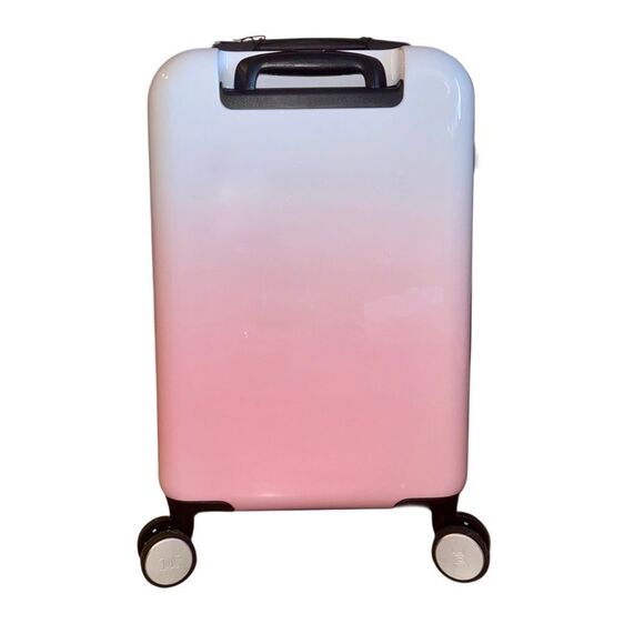 Juicy Couture Pink & White Ombre Hard Side 360 Spinner Suitcase Carry On Luggage - Picture 6 of 12